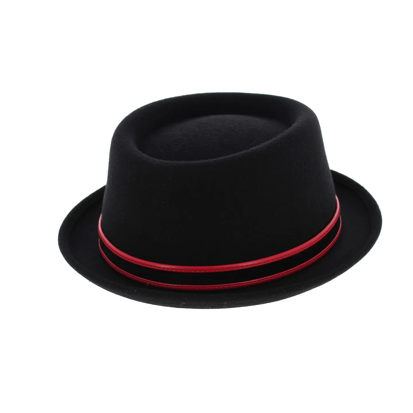 Black Impéria Porkpie Hat - Panizza Reference: 5797 | Traclet Hat Shop