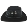 Chapeau traveller noir  - Suede Breezer Explorer Reference : 1784 | Chapellerie Traclet