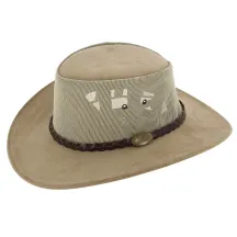 Traveller Suede Breezer Explorer Beige Hat - Jacaru Reference: 6930 | Traclet Hat Shop