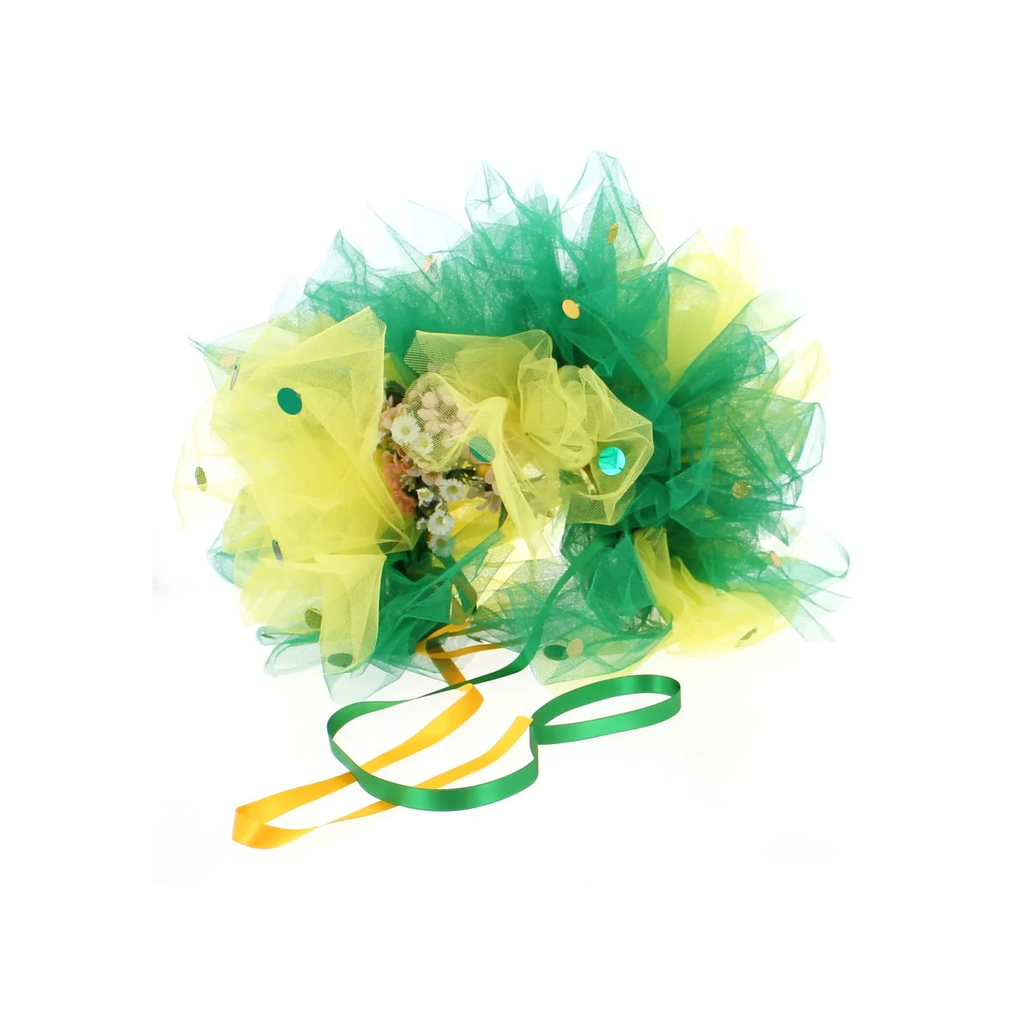 Original yellow and green Catherinette hat Reference: 399 | Chapellerie Traclet