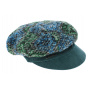 Green heathered Elorine newsboy cap