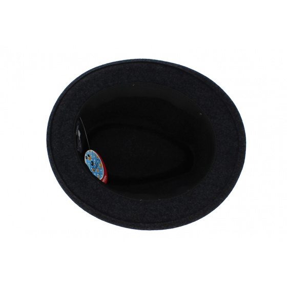 Chapeau trilby feutre anthracite