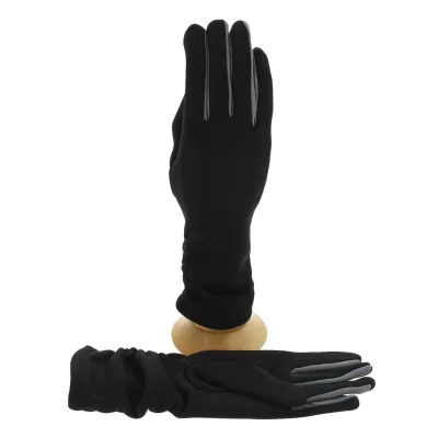 GANTS POWERSTRETCH Tactiles Noir - Traclet) Reference : 1214 | Chapellerie Traclet