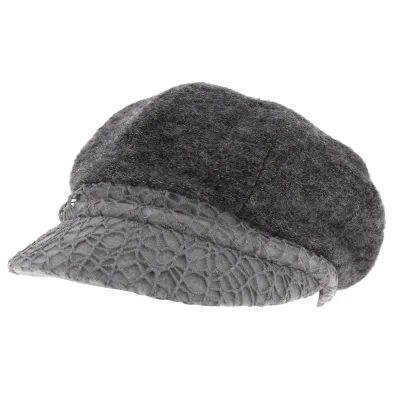 Casquette Gavroche Carla Laine Anthracite - Mtm Reference : 4301 | Chapellerie Traclet
