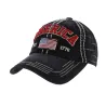 Casquette Americaine Cotton Noir - Kbthos Reference : 4128 | Chapellerie Traclet