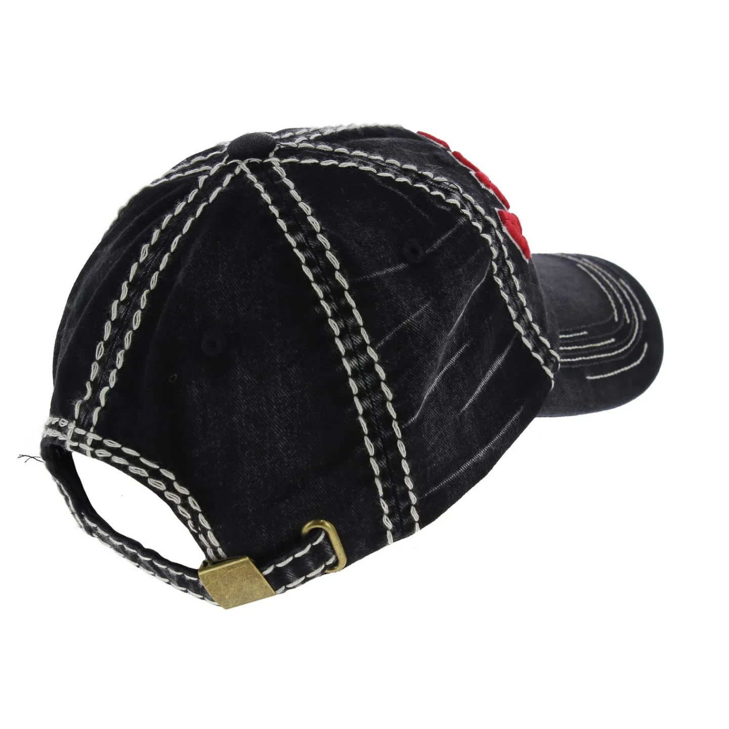 Casquette Americaine Cotton Noir - Kbthos Reference : 4128 | Chapellerie Traclet