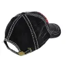Casquette Americaine Cotton Noir - Kbthos Reference : 4128 | Chapellerie Traclet