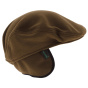 Camel cap with earflaps Sestrieres polar fleece