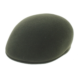 Rigid Wool Domed Cap Loden Khaki - Traclet
