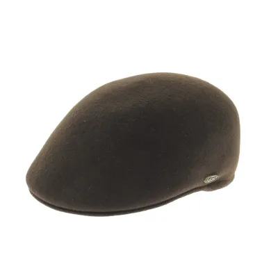 Brown rigid wool dome cap - Fléchet - cap shop - Chapellerie Traclet Reference: 3097 | Chapellerie Traclet