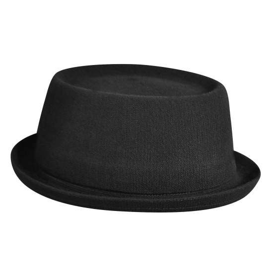Black Bamboo Mowbray Porkpie Hat - Kangol Black Bamboo Mowbray Porkpie Hat - Kangol