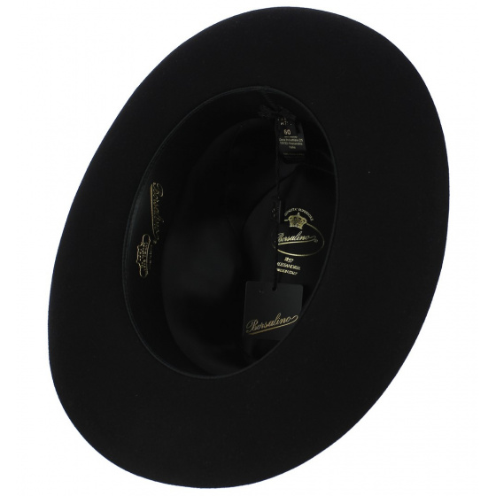 Chapeau Umberto Feutre Poil Noir - Borsalino