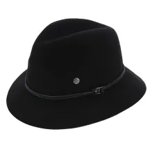 Chapeau Traveller Emmet Feutre Laine Noir - Barts Reference : 7640 | Chapellerie Traclet