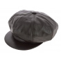 Leather gavroche cap