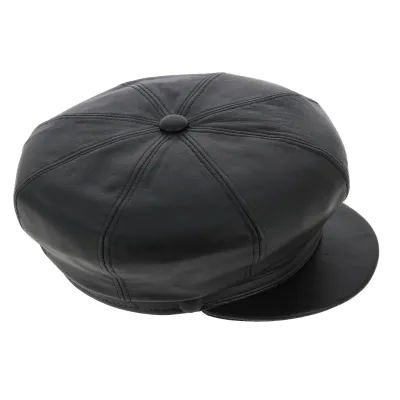 casquette gavroche cuir - achat casquette gavroche Reference : 1217 | Chapellerie Traclet