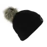 Bonnet Pompon Angel Laine Noir - Eisbär Reference : 6120 | Chapellerie Traclet