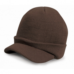 Brown Haiku holdtein beanie cap