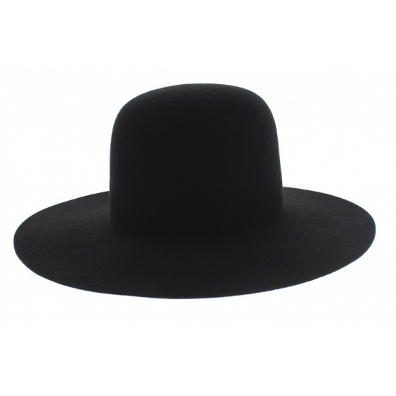 Marc Veyrat Children's Black Wool Felt Hat - Traclet