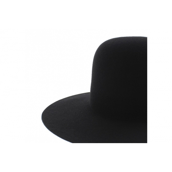 Marc Veyrat Children's Black Wool Felt Hat - Traclet