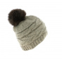 Foxy Taupe Fur Pompom - Traclet