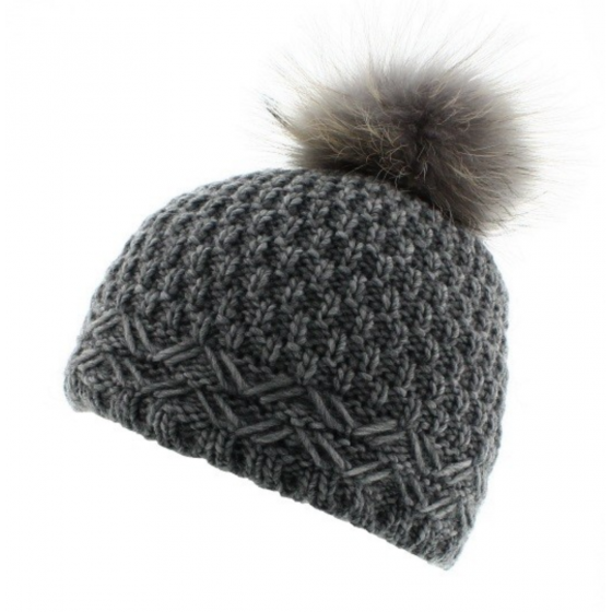 Pom-pom beanie - Perla