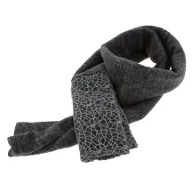 Kohali Wool & Polyester Anthracite Scarf - Mtm Reference: 2424 | Chapellerie Traclet