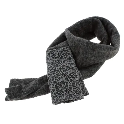 Kohali Wool & Polyester Anthracite Scarf - Mtm Reference: 2424 | Chapellerie Traclet