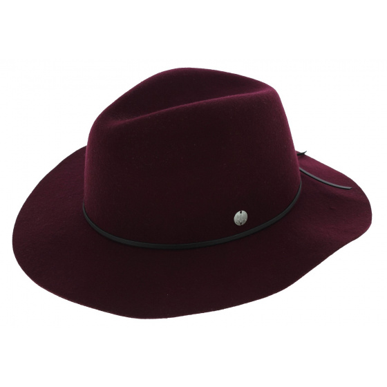 The Dex Traveller Hat Wool Felt Plum - Coal