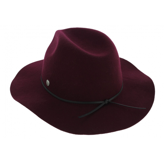The Dex Traveller Hat Wool Felt Plum - Coal