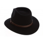 Fedora Messer Wool Felt Hat Black/Brown - Brixton