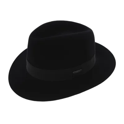Toledo Fur Felt Fedora Hat Black - Stetson Reference: 7142 | Traclet Hat Shop