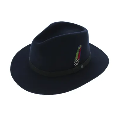 Yutan Traveller Hat Blue Wool Felt - Stetson Reference: 7653 | Traclet Hat Shop