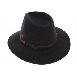 Chapeau Traveller Riviera Feutre Laine Anthracite - Pierre Cardin