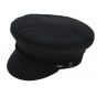 Pornic Sailor Summer Cotton Cap Black - Traclet