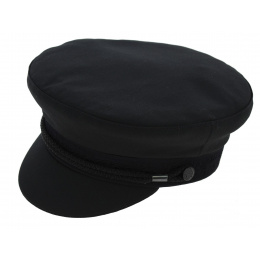 Pornic Sailor Summer Cotton Cap Black - Traclet
