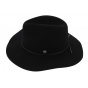 The Dex Traveller Hat Wool Felt Black - Coal
