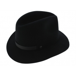 Foldable Wool Felt Traveller Hat The Atlas Black - Coal