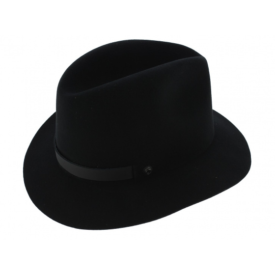 Chapeau Traveller The Atlas Pliable Feutre Laine Noir - Coal Chapeau Traveller The Atlas Pliable Feutre Laine Noir - Coal