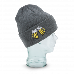 The Crave Short Beanie Acrylic Gray - Coal