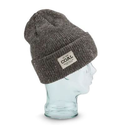 The Uniform Grey Wool Beanie with Cuff - Coal Reference: 4979 | Traclet Hat Shop
