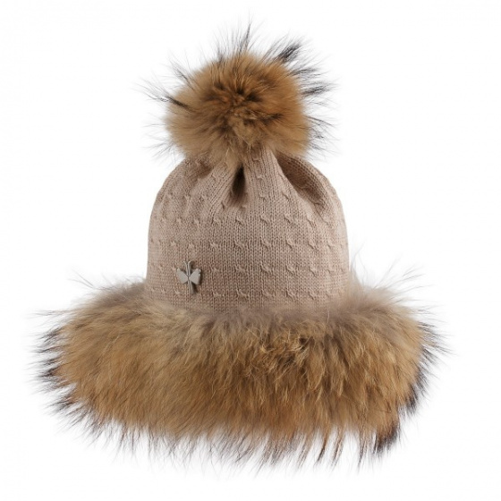 Aida Fur Pompom Beanie - Pipolaki