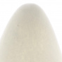 White clown rabbit fur cone hat