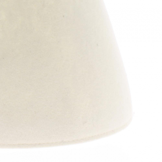 Chapeau cone poil de lapin clown blanc Chapeau cone poil de lapin clown blanc