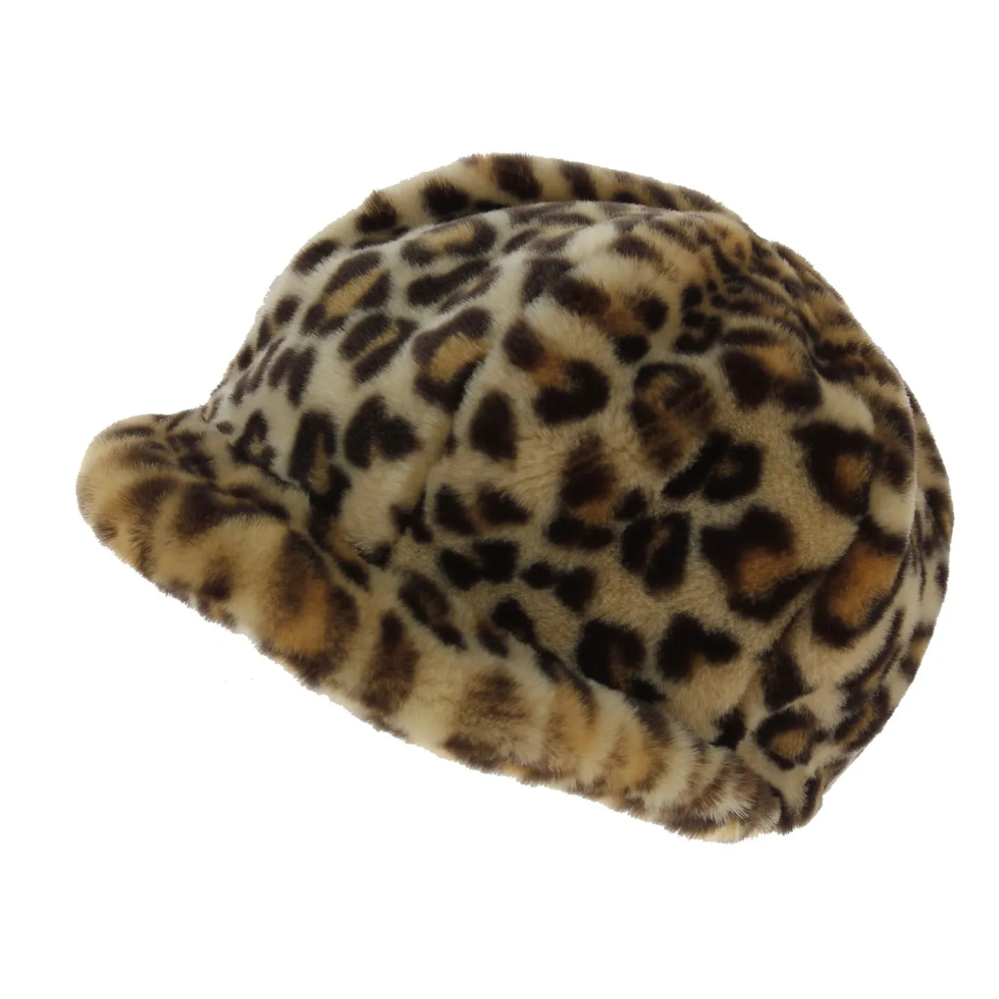Newsboy Style Cap Liliya Faux Fur Beige - Traclet Reference : 4386 | Traclet Hat Shop