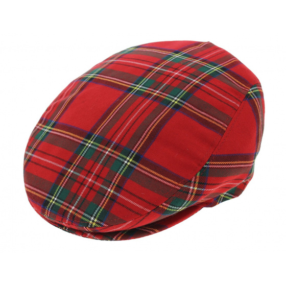 Casquette écossaise rouge