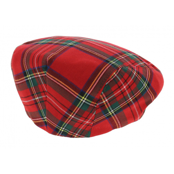 Casquette écossaise rouge