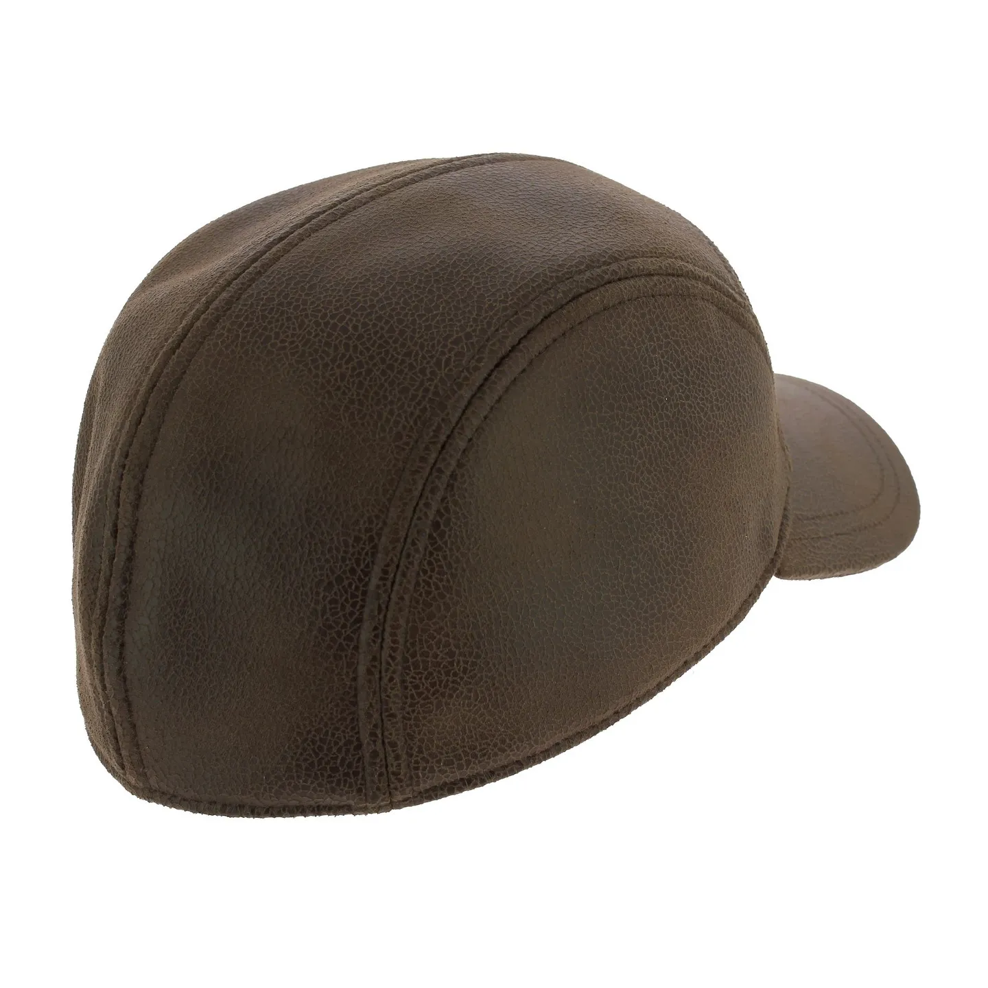Casquette Baseball Rupper Imitation Cuir Marron Vieilli - Crambes Reference : 7679 | Chapellerie Traclet
