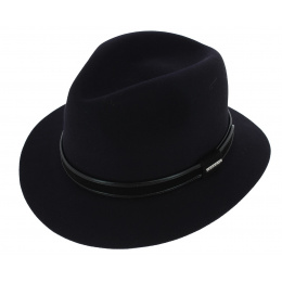 Parkland Navy Fur Felt Hat - Stetson