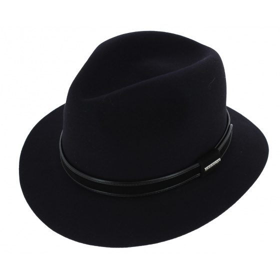 Parkland Navy Fur Felt Hat - Stetson
