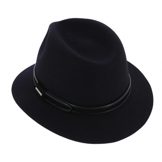 Parkland Navy Fur Felt Hat - Stetson